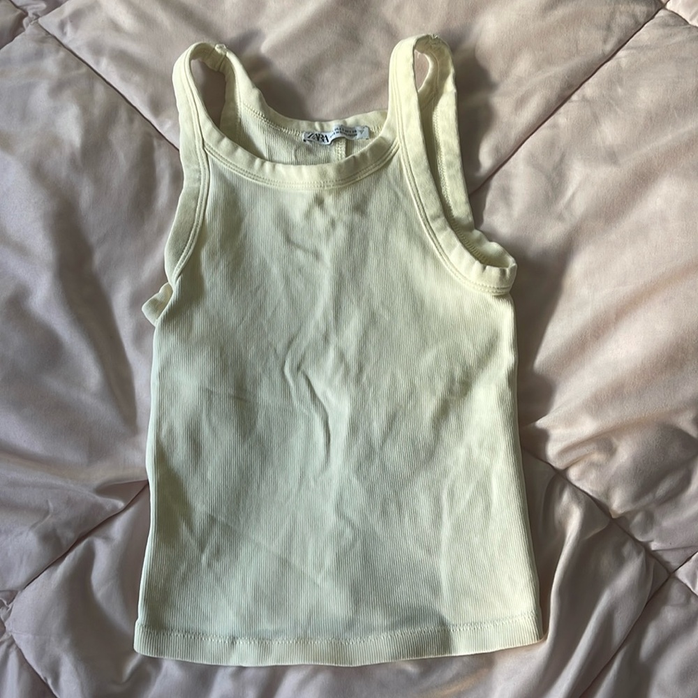 Zara yellow tank top!!